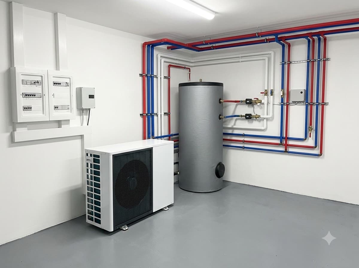 Modernisierte Heizungs- und Sanitärtechnik